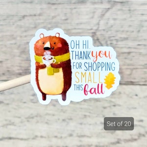 Fall Happy Mail Stickers, Fall Stickers, Small Business Stickers, Small Business Packaging, Halloween Stickers, Autumn Thank You Stickers