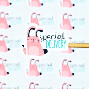 Stickers joyeux courrier de Pâques, Stickers de remerciement de Pâques, Stickers lapin, Stickers de commande, Stickers de remerciement entreprise, 20 quantité