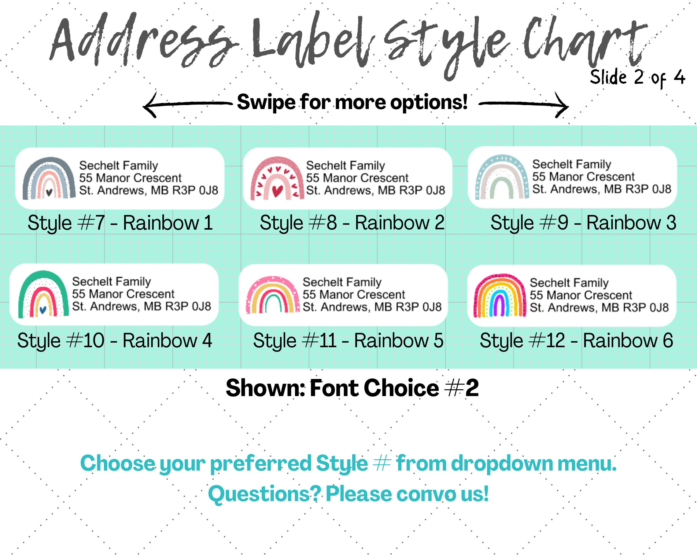 Custom Return Address Label Stickers, Return Address Labels, Envelope ...