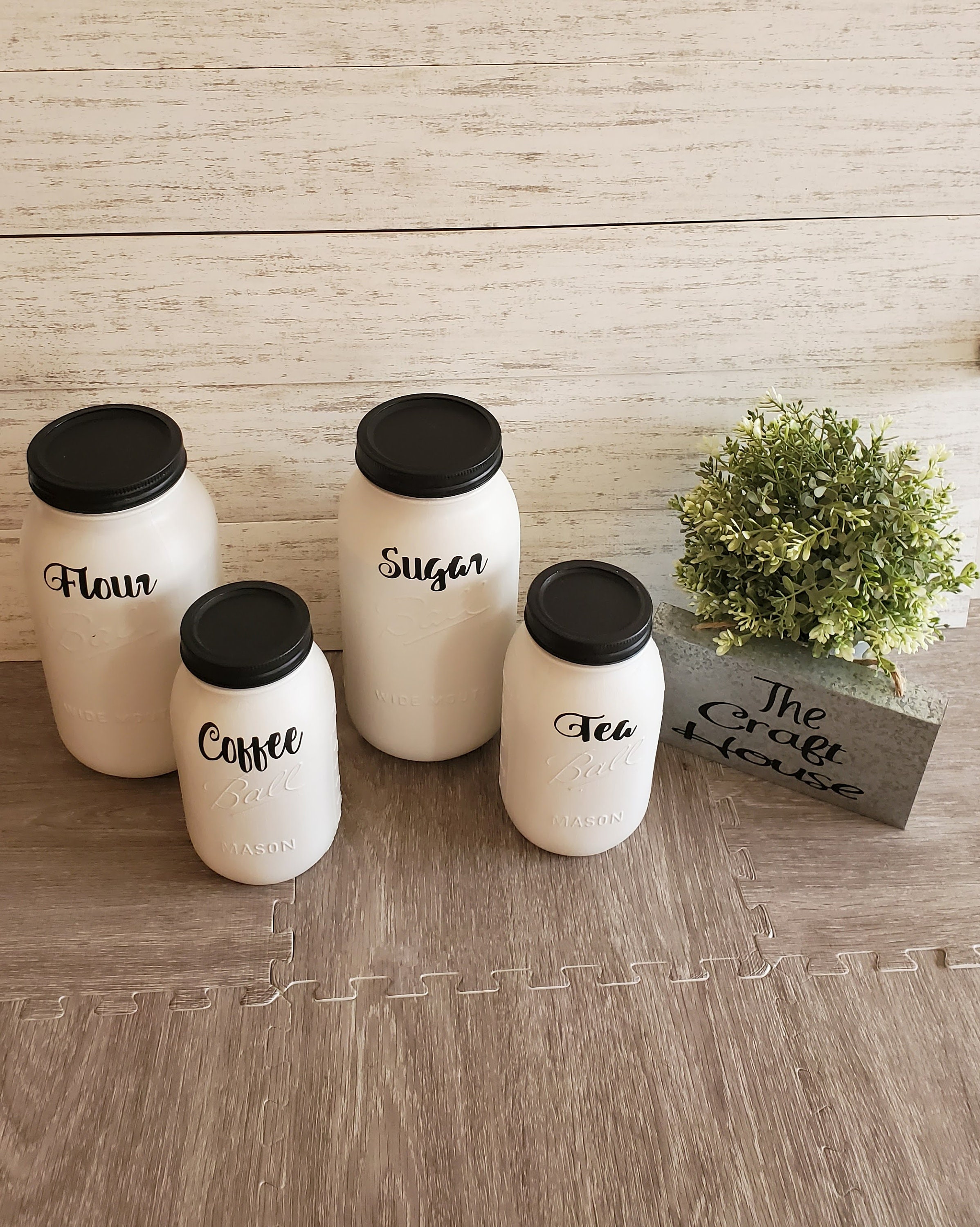 Mason Jar Kitchen Storage Kitchen Mason Jar Set Mason Jar - Etsy