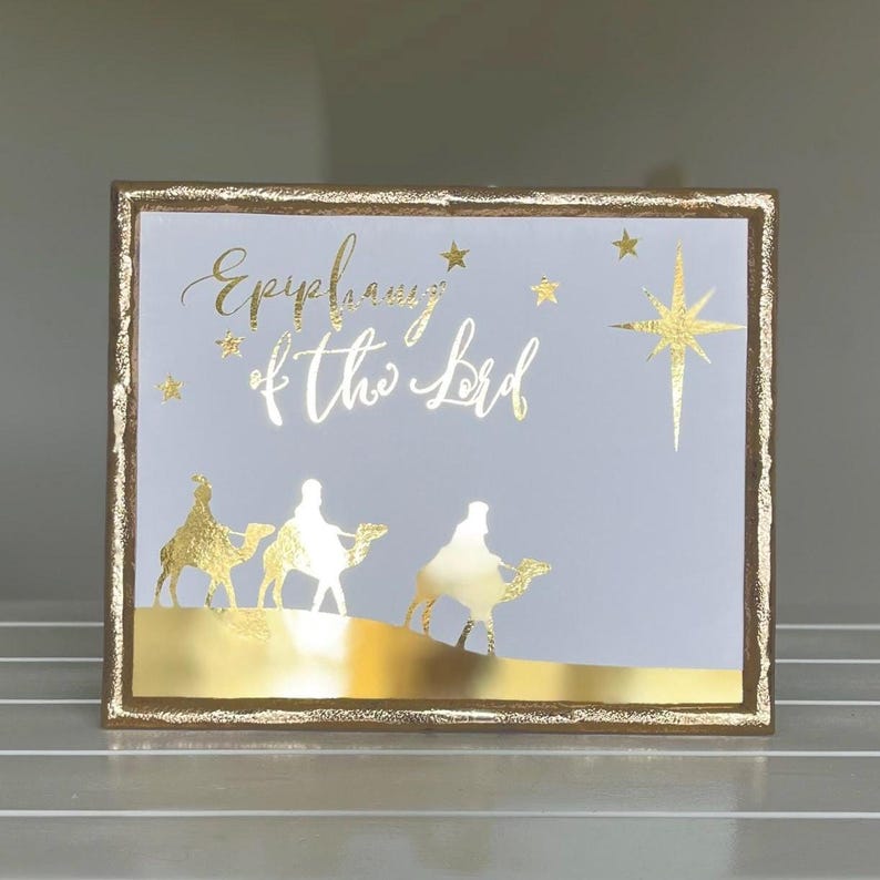Epiphany of the Lord Metallic Gold Foil Print Print Unframed - Etsy