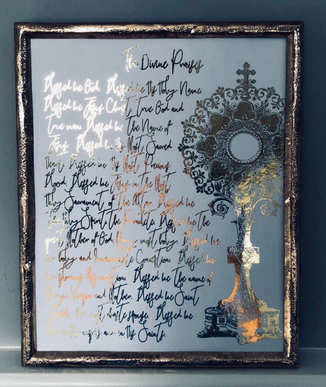 Divine Praises Eucharist Catholic Art Catholic Print Priest - Etsy Denmark