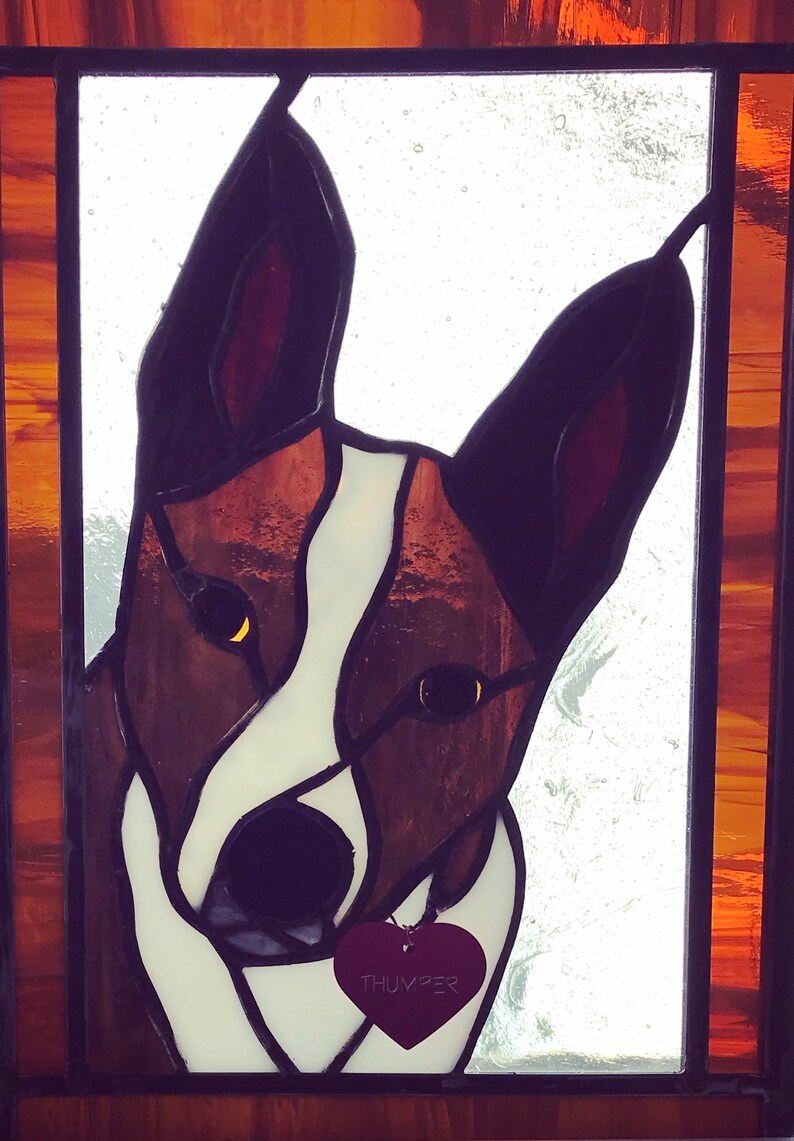 Stained Glass Pet Portraits Etsy