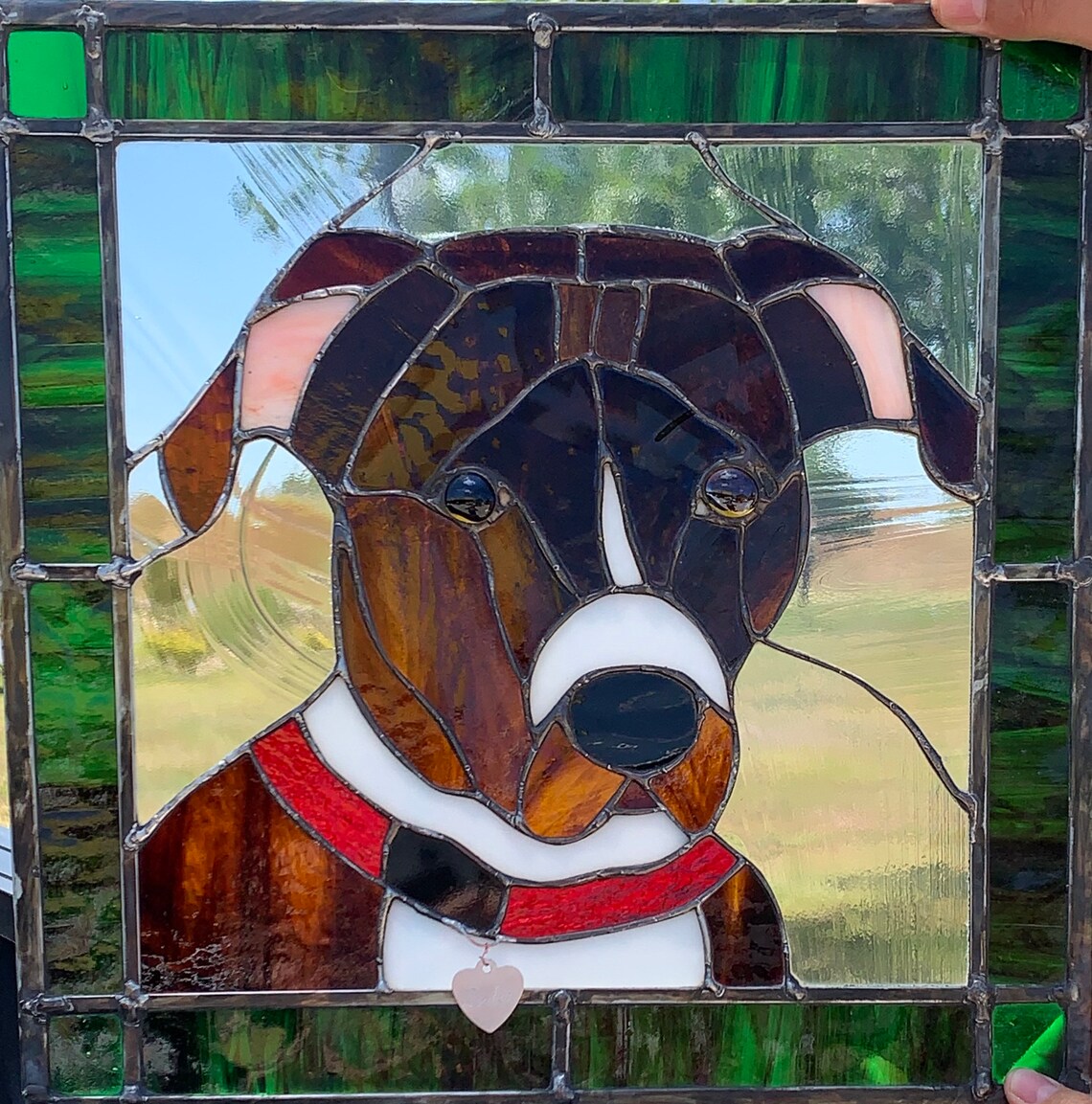 Stained Glass Pet Portraits Etsy