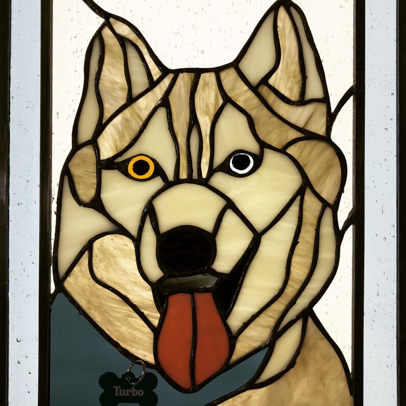Stained Glass Pet Portraits Etsy