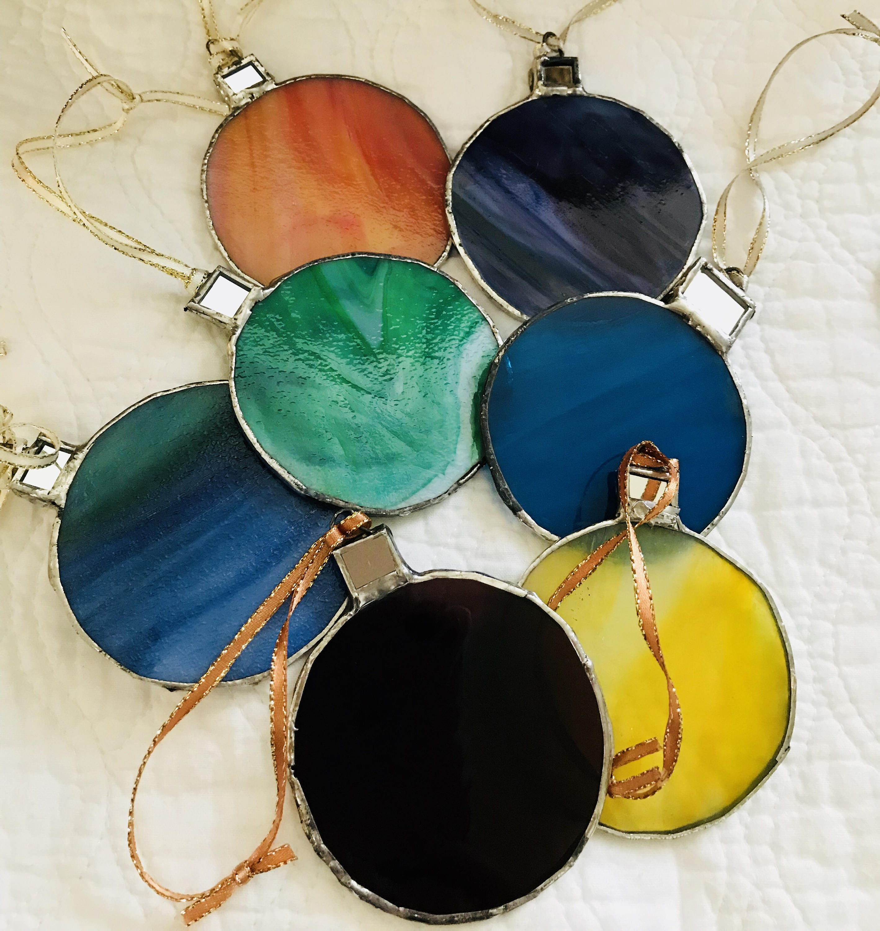 Stained Glass Christmas Ornaments Etsy