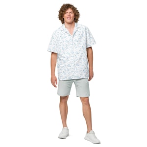 Men’s Airplane button down shirt - Aviation inspired paper airplane shirt, pilot & traveler gift
