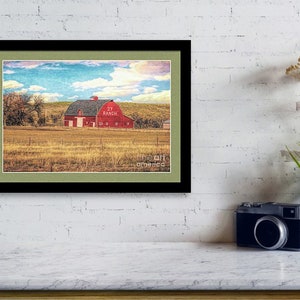 Barn,Weathered Barn,Western Art Prints,Red Barn Painting,Old Barns,Country Art Prints,Printable Art,Country Decor,Barn Painting,Ranch Decor