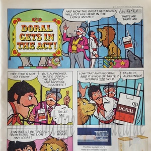 Vintage Doral sigaret advertentie van zaterdagavond post 1971, Instant Download