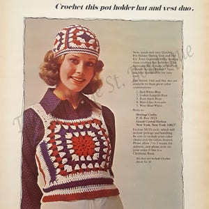 Reklama odzieży vintage z Saturday Evening Post 1971 - Scrapbooking/ Materiały do rękodzieła/ Tworzenie kartek/ Natychmiastowe pobieranie