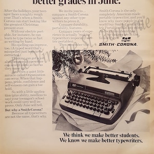 Vintage Schreibmaschine Werbung von Samstag Abend post 1971 - Scrapbooking / Karte machen / digital / Handwerk liefert / Instant Download