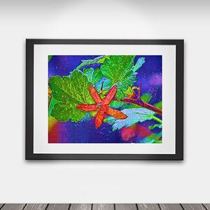 Abstract Art/Abstract Art Print/ Wall Art/ Flowers/ Painted Flowers/  Card Making Supplies/ Digital - You Print