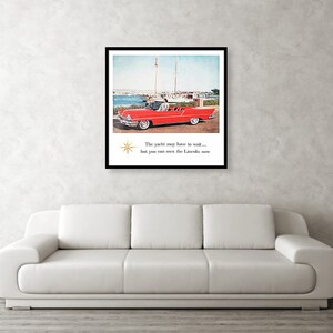 Vintage Car Prints/Vintage Lincoln Ads/Memorabilia/Memorabilia Art/Old Car Advertisements/Vintage Lincoln Art/Car Art/Vintage Auto Ads/