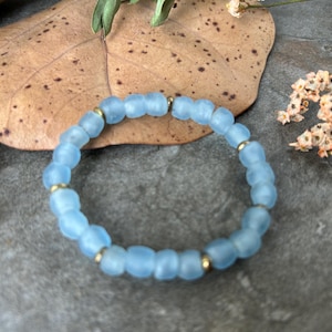 Boho style beaded bracelet .