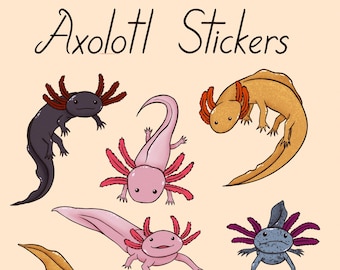 Axolotl Sticker Sheet