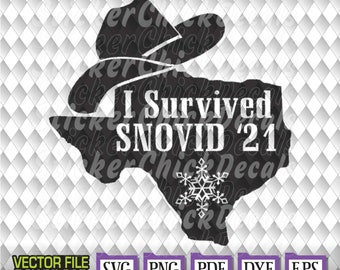 Snovid 21 Texas with Cowboy Hat vector cut file for cutting eps svg png pdf dxf transfer clip art cricut silhouette scan n cut us cutter CAD