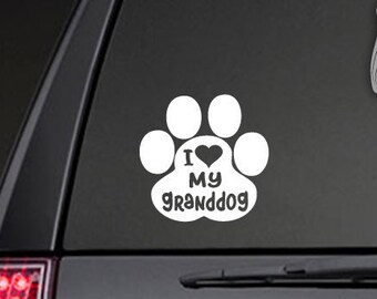 I Love My Granddog Etsy