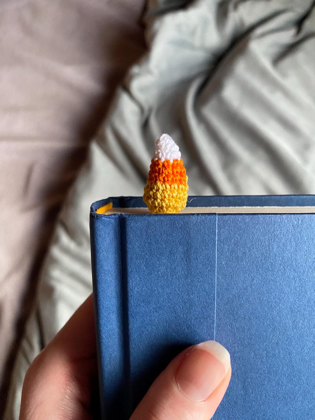 Candy Corn Bookmark // Halloween Candy Crochet Bookmark - Etsy