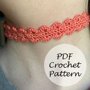 Choker Crochet Pattern // Shell Stitch Lace Choker Pattern