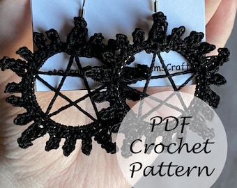 WZÓR NA KOLCZYKI Supernatural // Wzór na szydełkowe kolczyki Supernatural Anti-Possession Tattoo