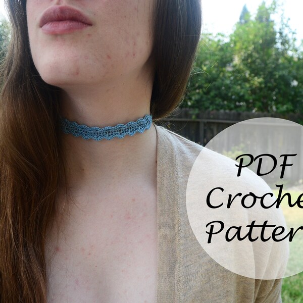 Choker Crochet Pattern // Shell Stitch Choker Pattern