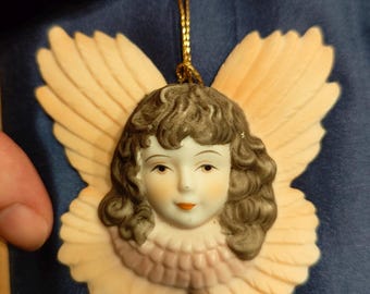 Vintage Cherub Porcelain Ornaments, Angels, Old World Victorian - Set of 3