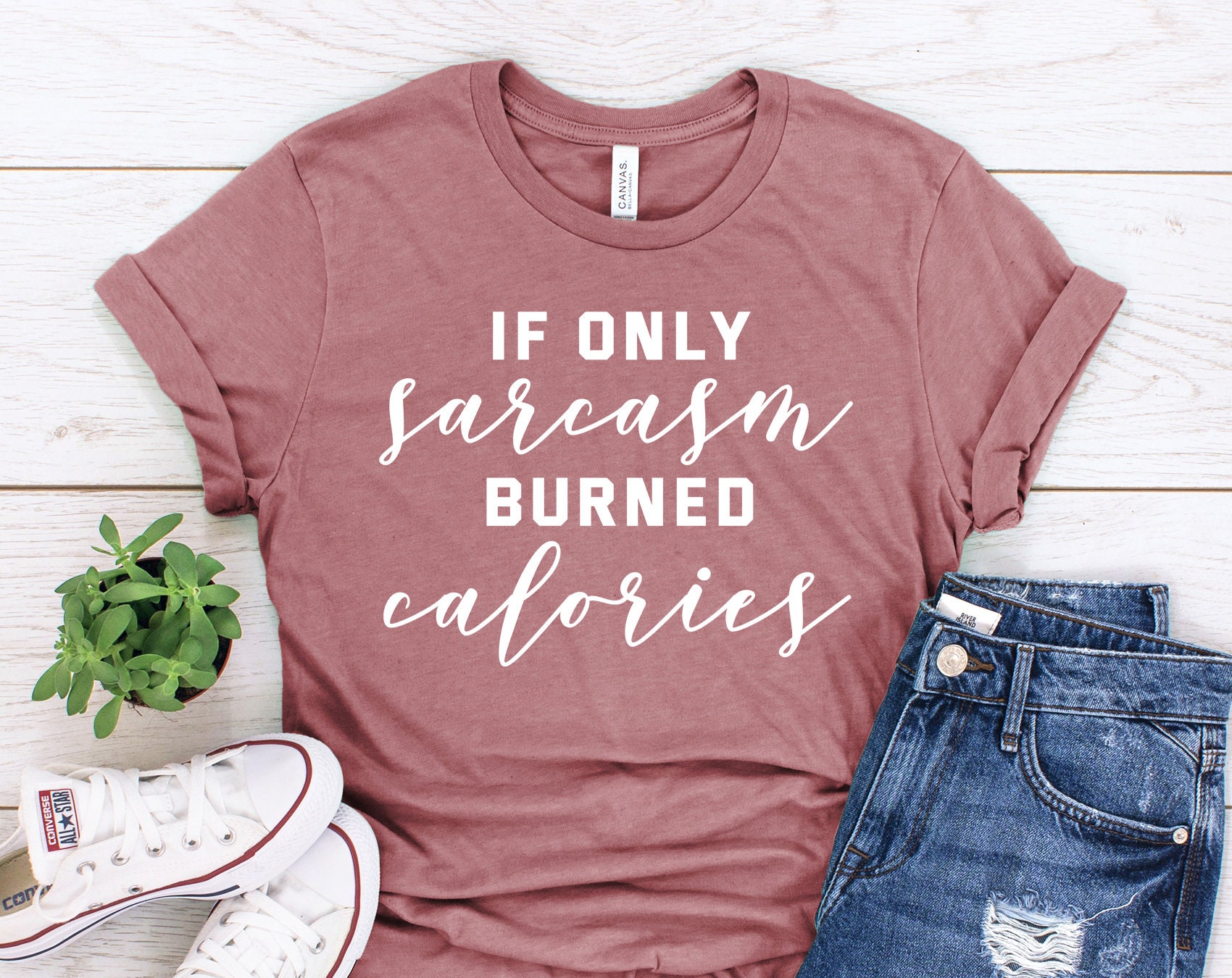 Grappig citaat shirt als alleen sarcasme verbrand