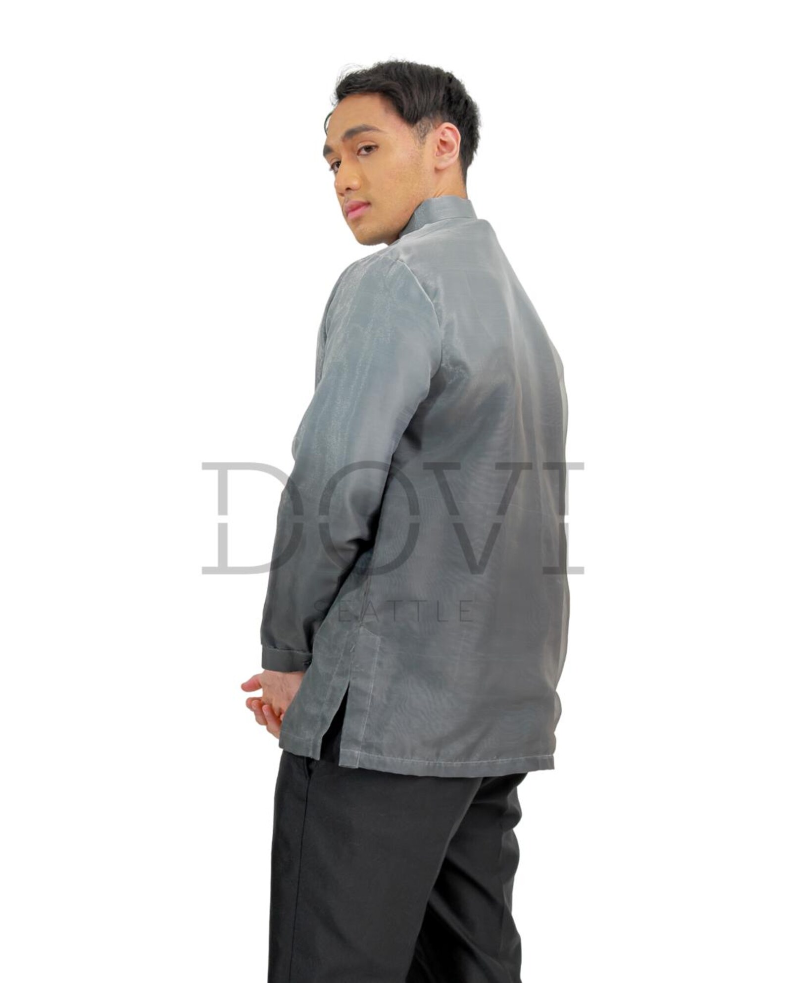 Grey Tagalog Sophisticated Gray Ombre Barong Tagalog - Modern Filipino Formal Wear ...