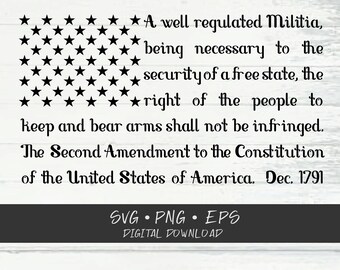 Download 2nd amendment svg | Etsy