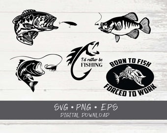 Fishing Bundle SVG; Cricut Cut files; SVG; Shirt SVG