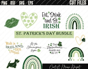 st. patricks day bundle SVG; Cricut Cut files; Shirt SVG; PNG; sublimation