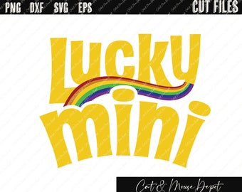 lucky mini lucky charms st. patricks day SVG; Cricut Cut files; Shirt SVG; PNG; sublimation; clipart