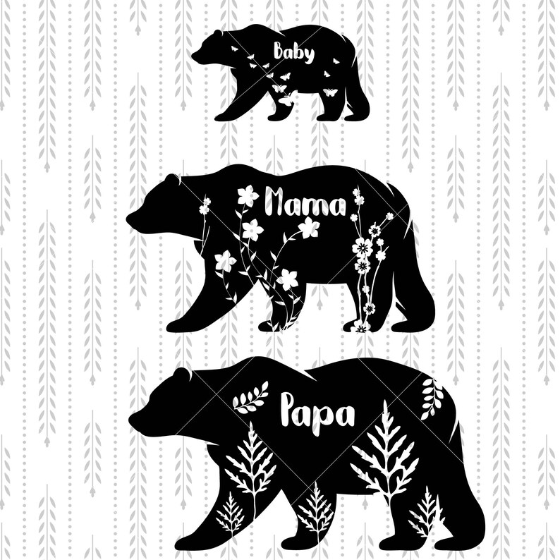 Download Bear Family SVG Cricut Cut files SVG Shirt SVG | Etsy