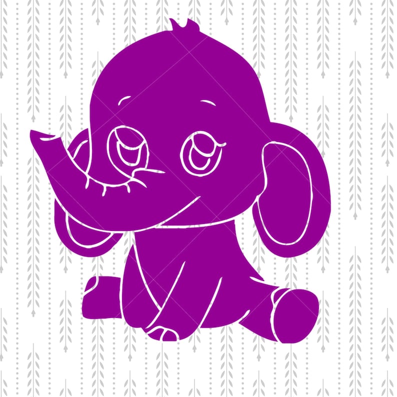 Free Free 330 Baby Elephant Svg Cut File SVG PNG EPS DXF File