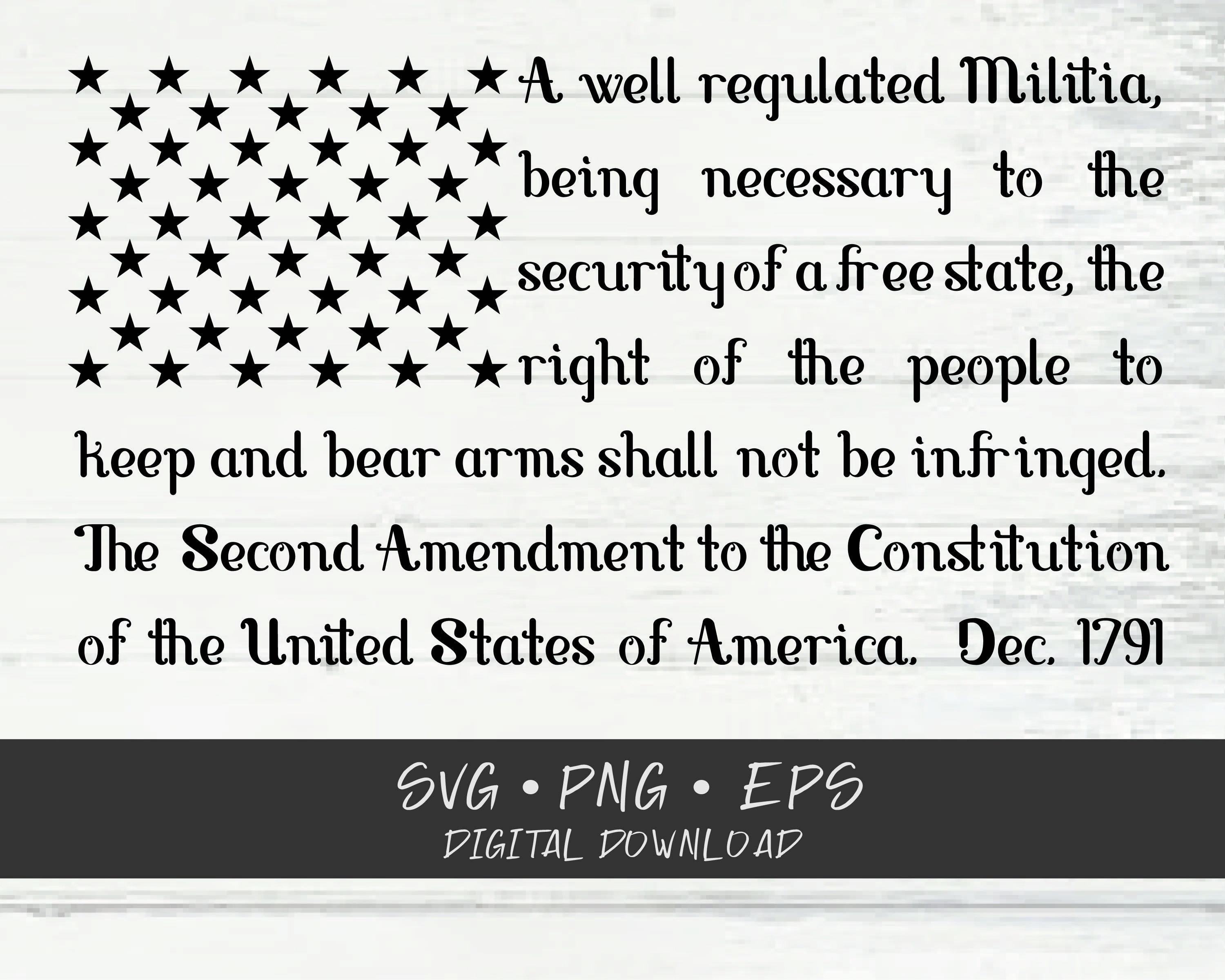 Download 2nd Amendment Flag Svg Cricut Cut Files Svg Shirt Svg Etsy