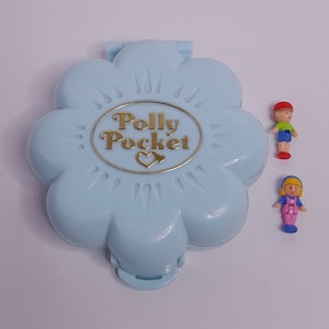 Polly Pocket Vintage 1990 Midge&#39;s Flower Shop Bluebird Toys Jogo completo e compacto