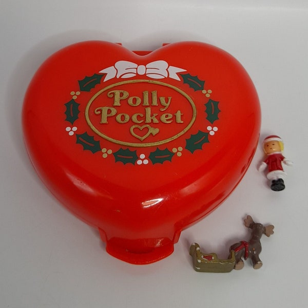 Vintage Bluebird Toys 1989 Polly Pocket Polly's Musical Christmas Wonderland