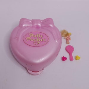 Vintage Polly Pocket 1995 Polly&#39;s Fitness Studio Stylin&#39; Workout Pretty Hair Happenin&#39; Hair Vintage Mattel Complete