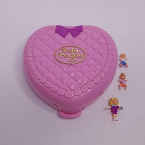 Vintage Polly Pocket 1994 Polly&#39;s Toytime Fun Perfecte speelkamer Babysitter-collectie Complete vintage Bluebird-speelgoed Mattel