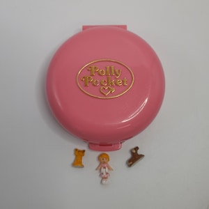 Vintage Polly Pocket Bluebird Toys 1989 Polly Pocket Button&#39;s Dierenziekenhuis 100% compleet