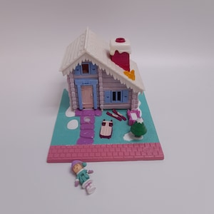 Vintage Bluebird 1993- Polly Pocket Sneeuwchalet Ski Lodge