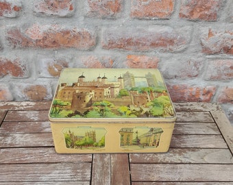 Vintage 1950's Jameson's Chocolates Tin Gaiety Assortiment With British Paintings British Midcentury