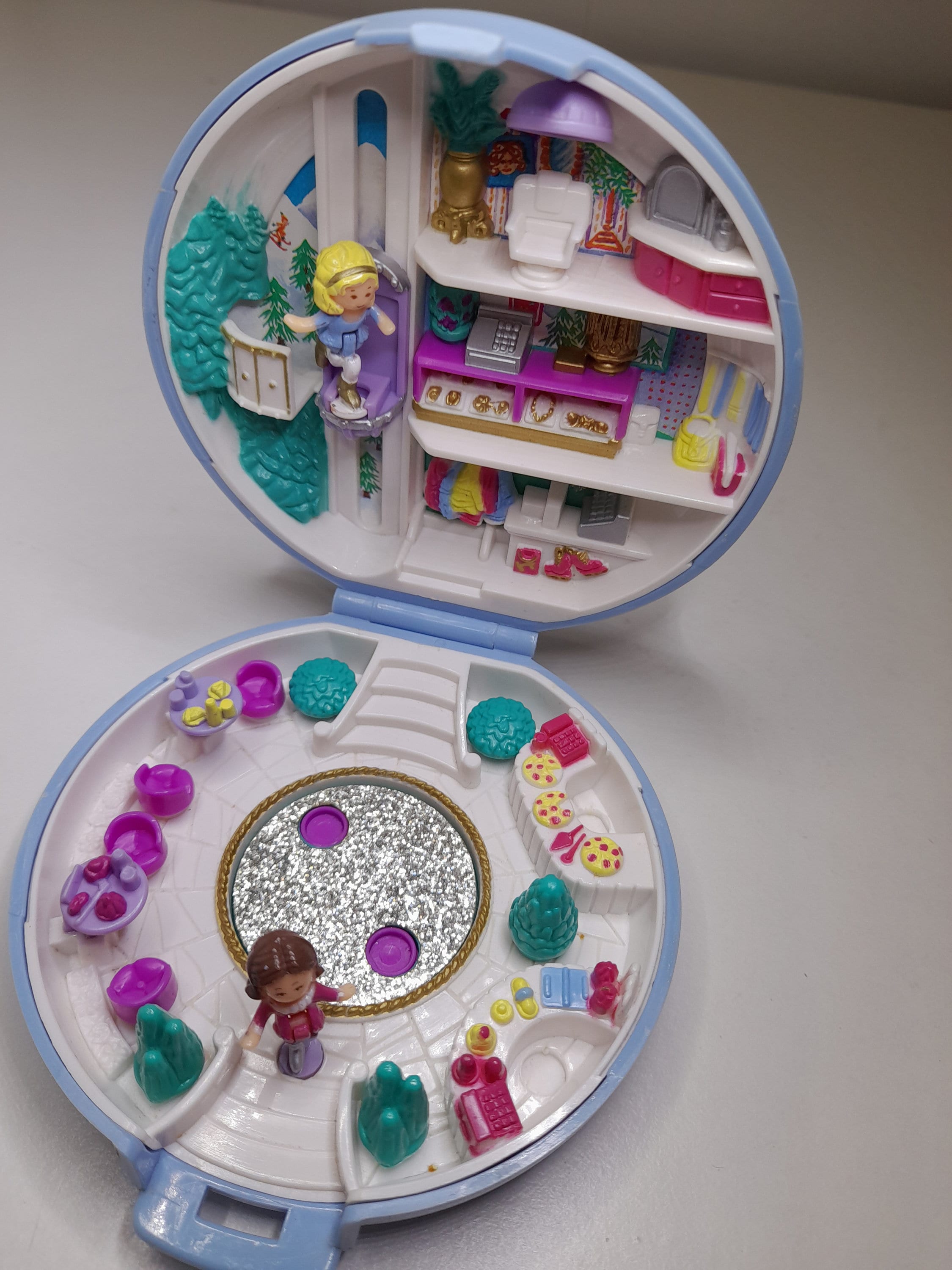 Polly Pocket très Rare vintage Bluebird 1989 Rose Plastique