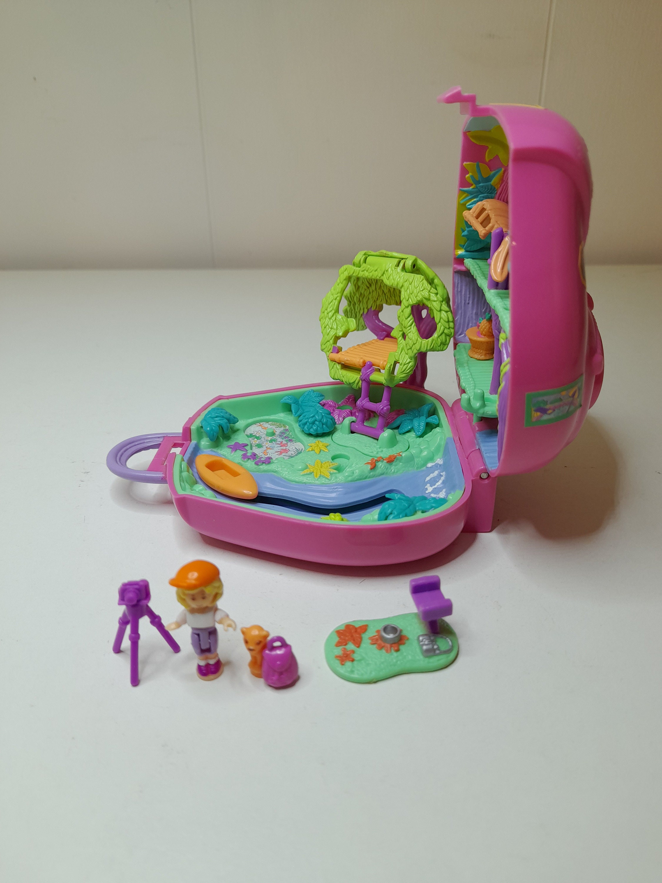 Polly Pocket Pocket Jungle Adventure Bluebird 1996 Vintage Compact