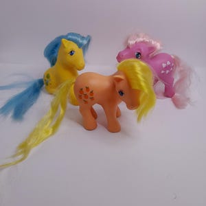 Vintage My Little Pony G1 Applejack Europese variatie aarde pony&#39;s Lickety Split Bubbles MLP jaren 80 speelgoed