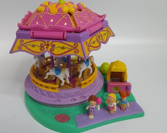 Vintage Polly Pocket Bluebird 1996 Polly Pocket- Spin Pretty Carousel- Fun Fair compleet