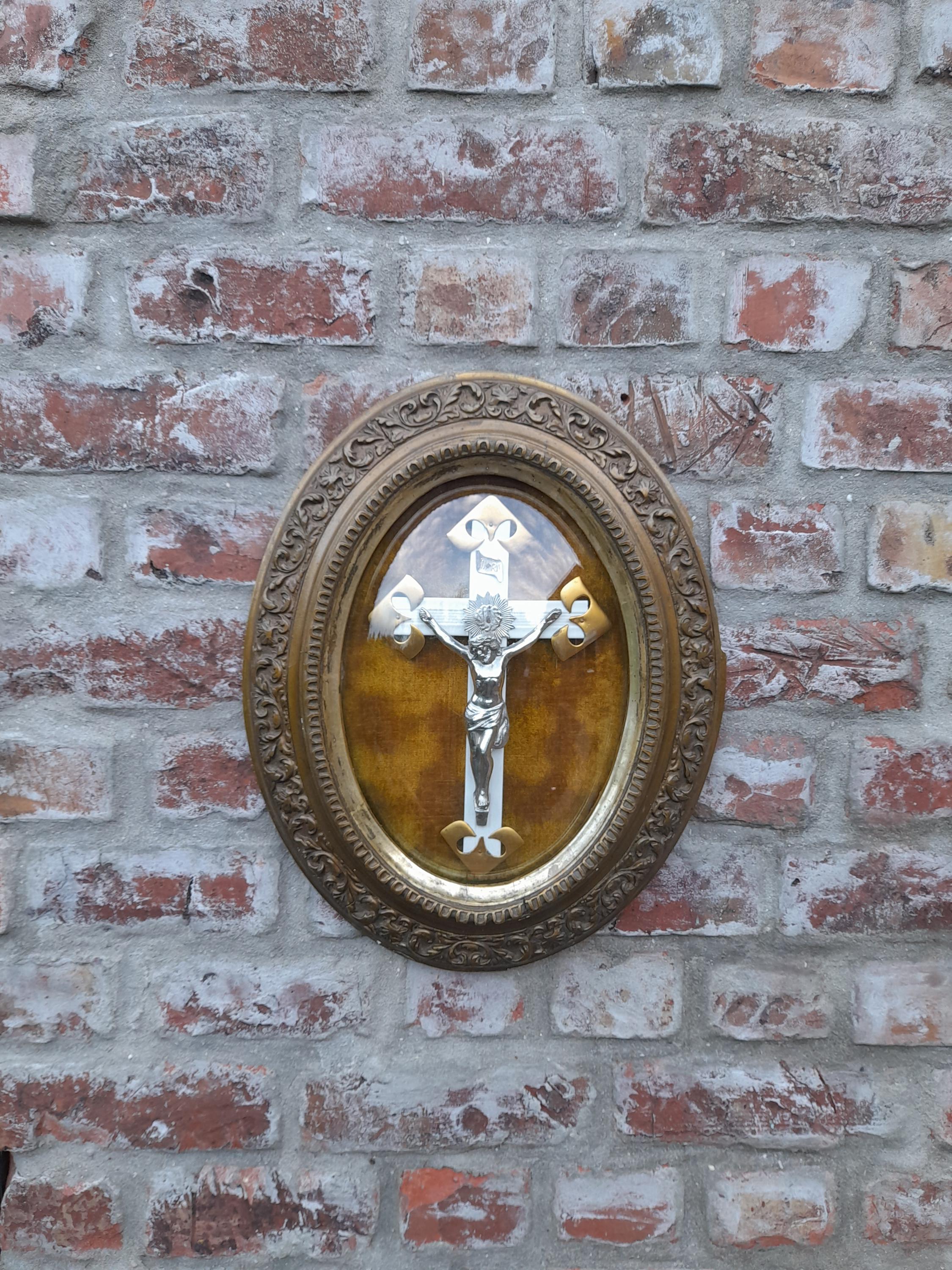 Vintage Crucifix in Bubble Glass - Etsy