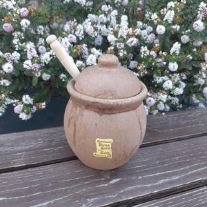 Vintage French Ceramic Stoneware  Pot Pickle Pot French Kitchen Cottage Decor