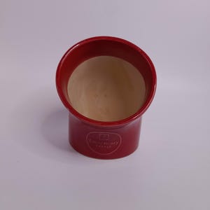 Vintage Emile Henry French Ceramic Red Salt Pig Cellar France Pottery Grand Cru