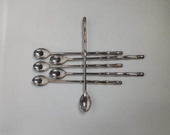 Tiffany & Co. カトラリーセット ピック 爪楊枝 ビンテージ品 Vintage Tiffany & Co Sterling Silver Bamboo Handle Ice Pick - Etsy